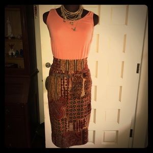 Lularoe Cassie in mixed print